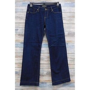 Seven7 Womens Bootcut‎ Jeans Dark Wash Embroidered Back Pocket Size 28